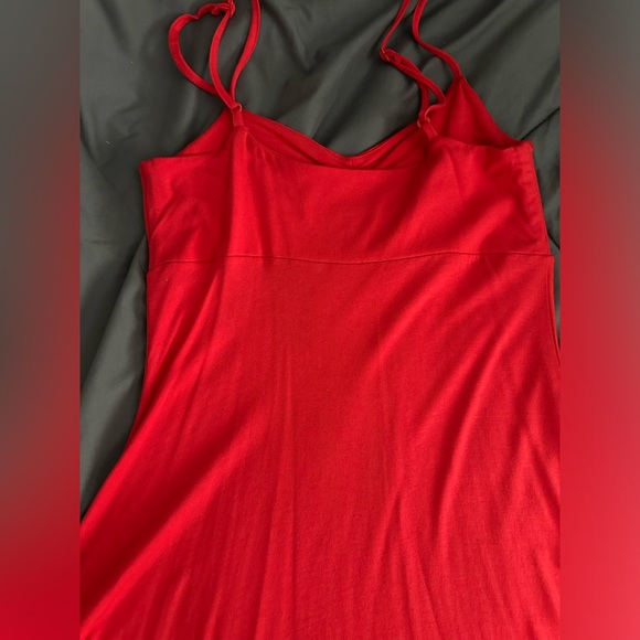 Y2K Express Prima Cotton Red Midi Dress - Picture 5 of 11